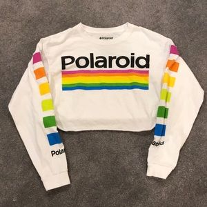 NWOT Polaroid Cropped Long sleeve Tee